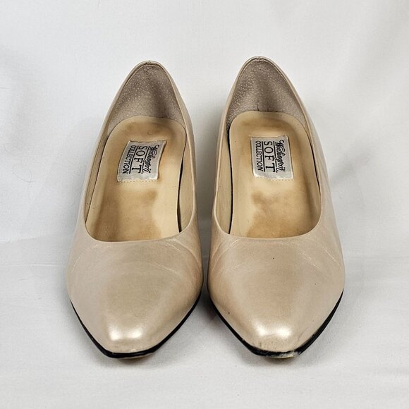 Worthington Soft Collection Jill 2.5" Heels 8.5M Cream Gold Business Casual Shoe - Picture 8 of 16
